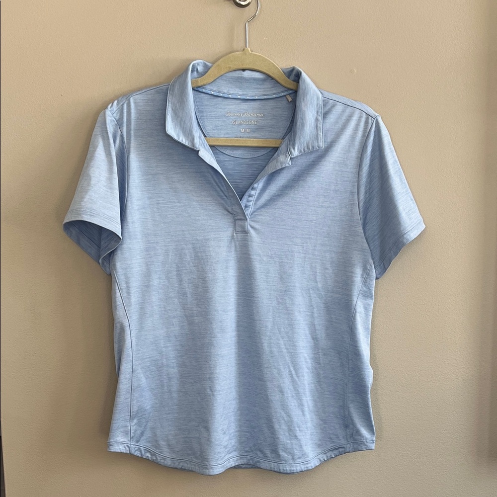 Tommy Bahama Delray Island Zone Polo Shirt in blue size medium